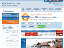 Tablet Screenshot of lionbansko.com